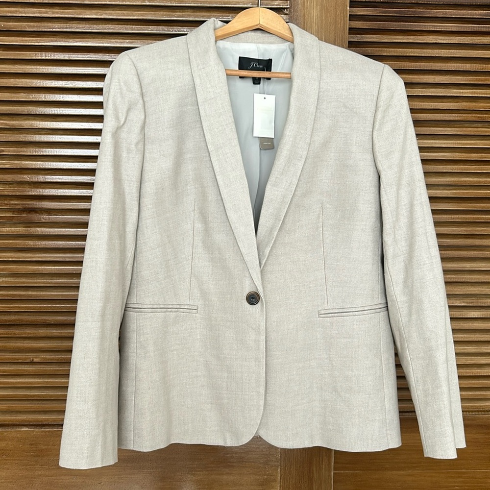 J Crew parke linen blend blazer